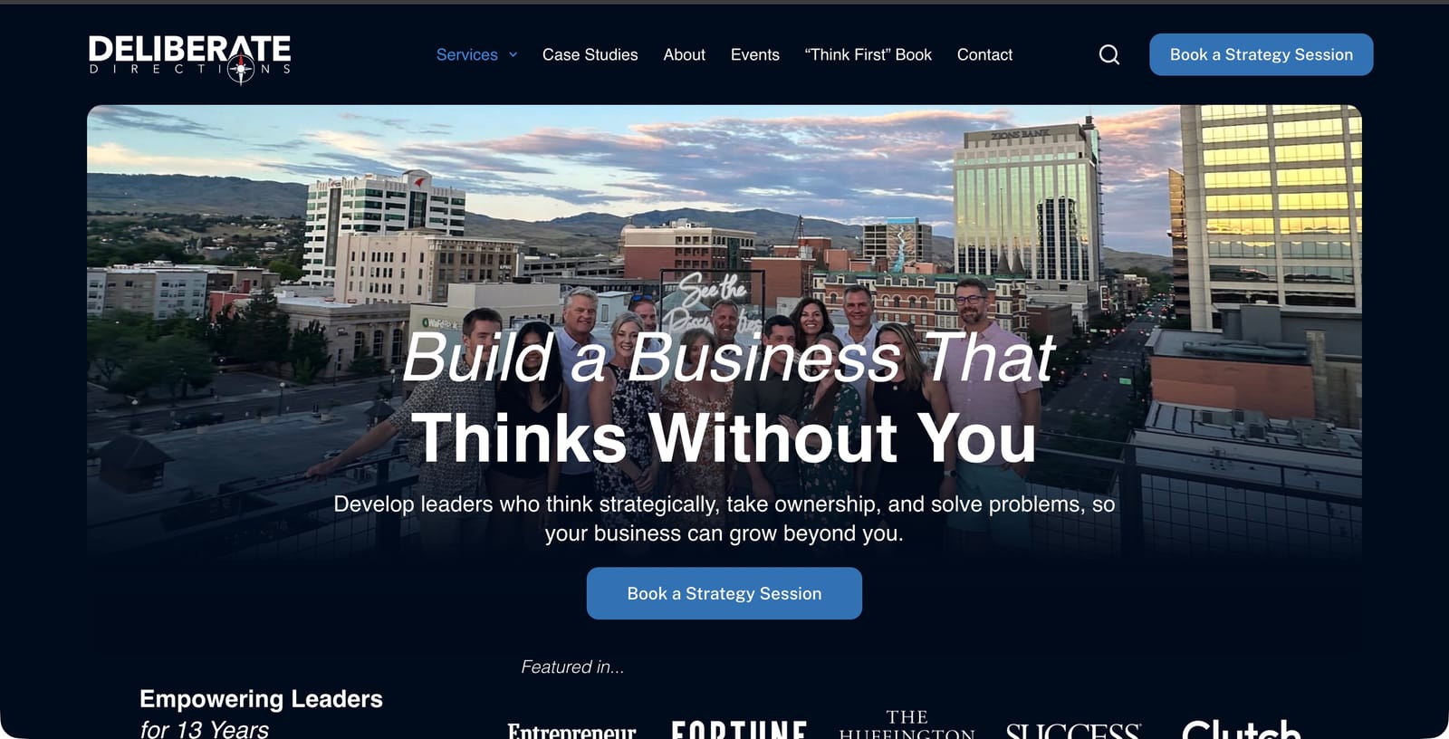 The business coach's homepage